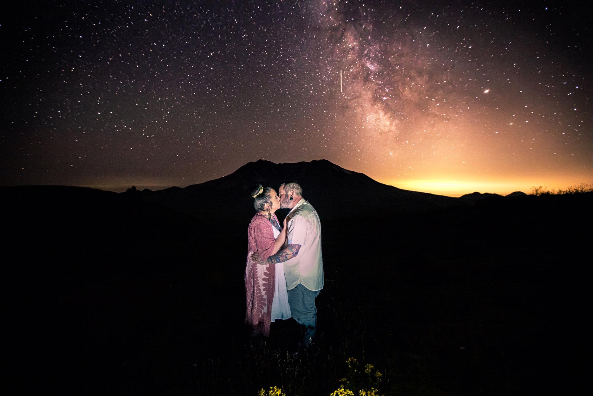 Our engagement photos taken under the Milky Way 2019