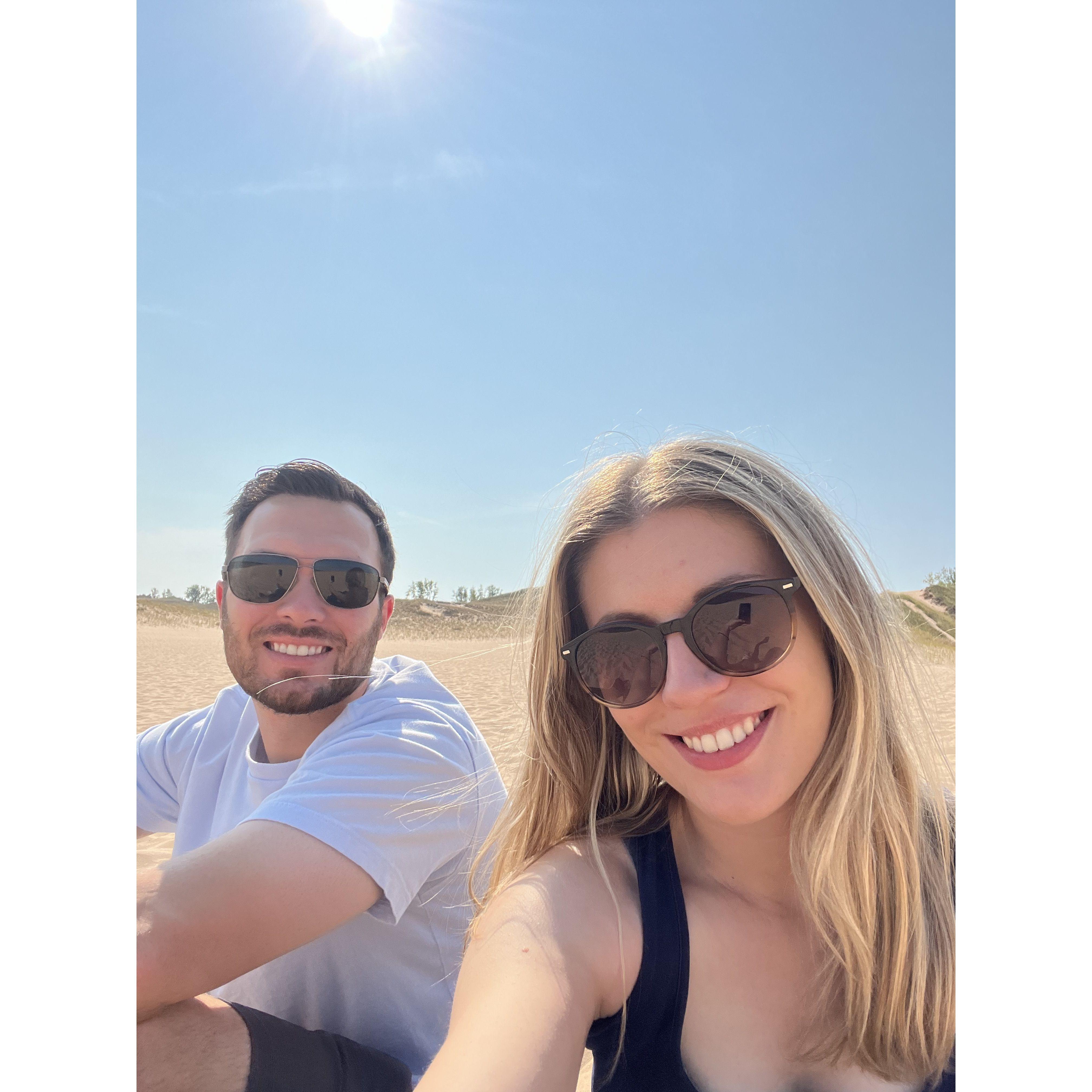 One of our favorite one-nighter trips up to Glen Arbor and Traverse City - this particular shot at the Sleeping Bear Dunes.