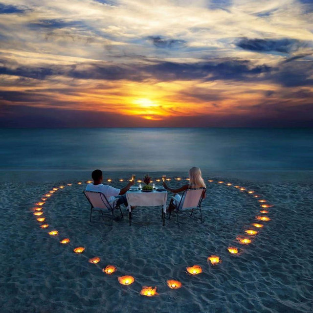 Dinner For Two on Our Honeymoon