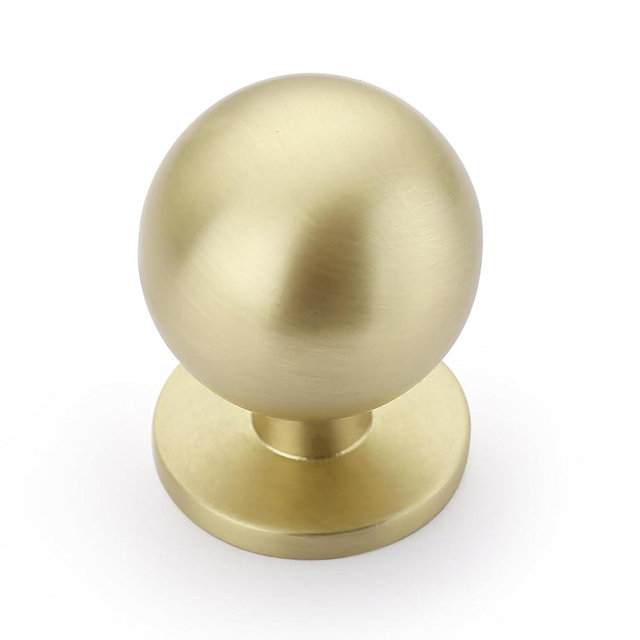 Asidrama 10 Pack Brushed Brass Kitchen Cabinet Knobs, Cabinet Knobs Kitchen Cabinet Hardware for Cupboard Drawer Knobs Dresser Knobs