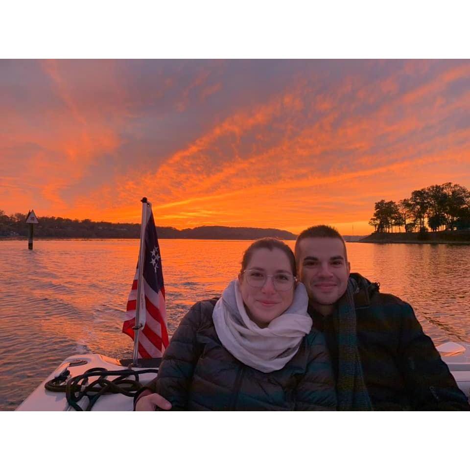 Out on the water in our new home of Maryland.