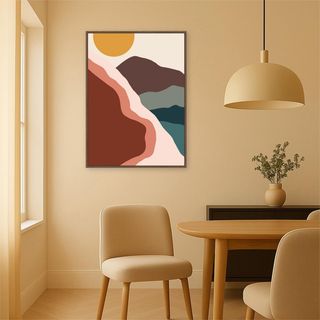 Move Mountains Print Framed Canvas Wall Art