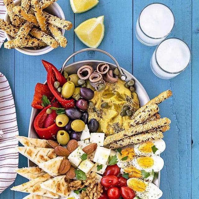 Afternoon Tapas & A Glass of Raki or Ouzo for Two - Greece’s Classic Cuisine Aperitif