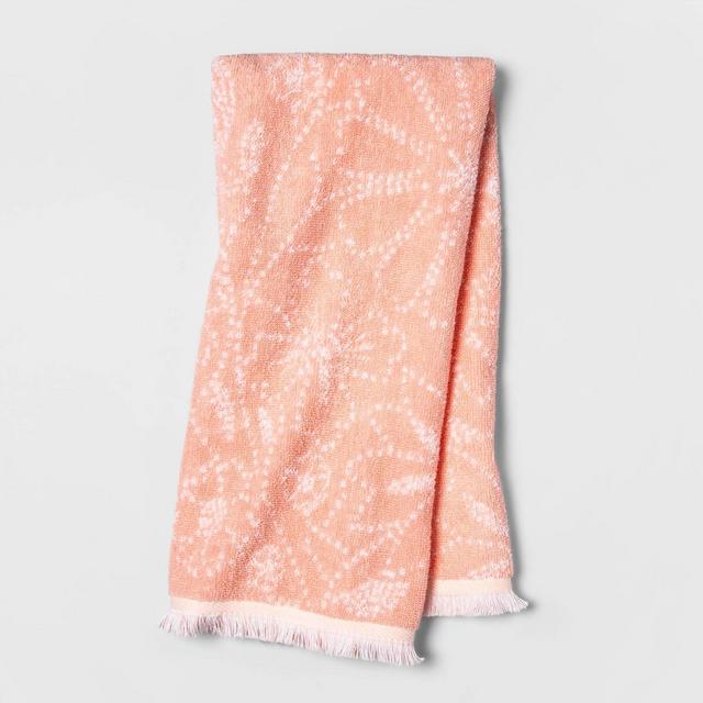 Floral Hand Towel Coral - Opalhouse™