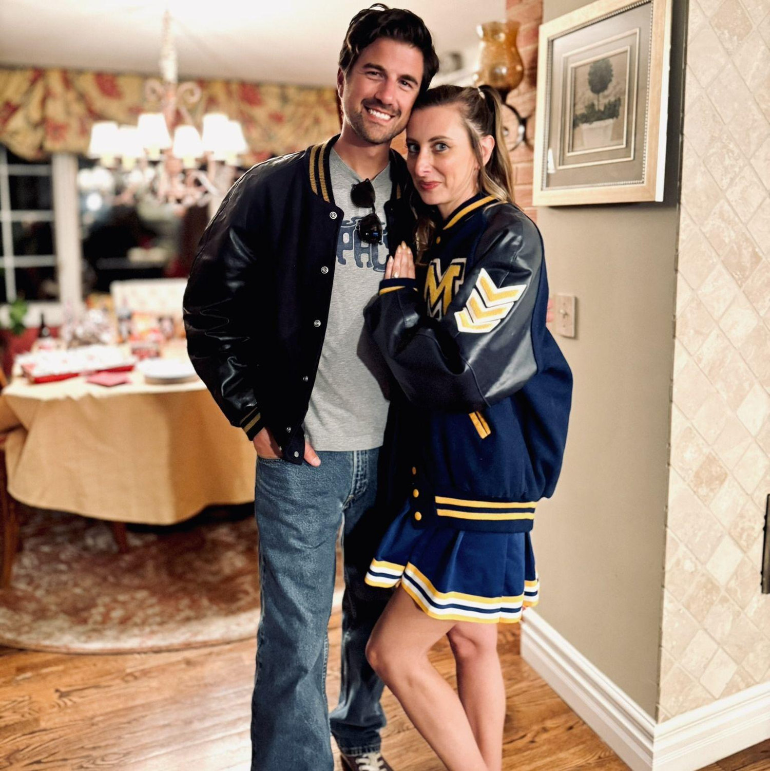 Channeling our high-school years at a themed party for Buck Miller's birthday.