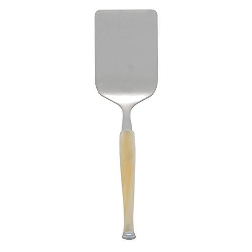Modern Utensils Off White Lasagna Server w/Champagne Pearl Handles - Italian Dinnerware from the Trevi Perlato Collection, 18/10 Stainless Steel Silverware Set - Colorful Flatware Handmade in Italy