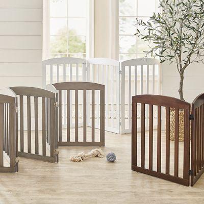 Freestanding Wooden Pet Gate (5 Panel)