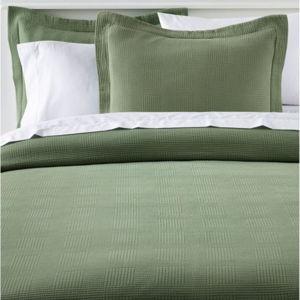 Vintage Matelassé Bedspread | Size: King, Color: Bay Leaf