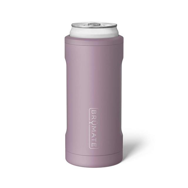 BrüMate Hopsulator Slim Can Cooler Insulated for 12oz Slim Cans | Skinny Can Insulated Stainless Steel Drink Holder for Hard Seltzer, Beer, Soda, and Energy Drinks (Lilac Dusk)
