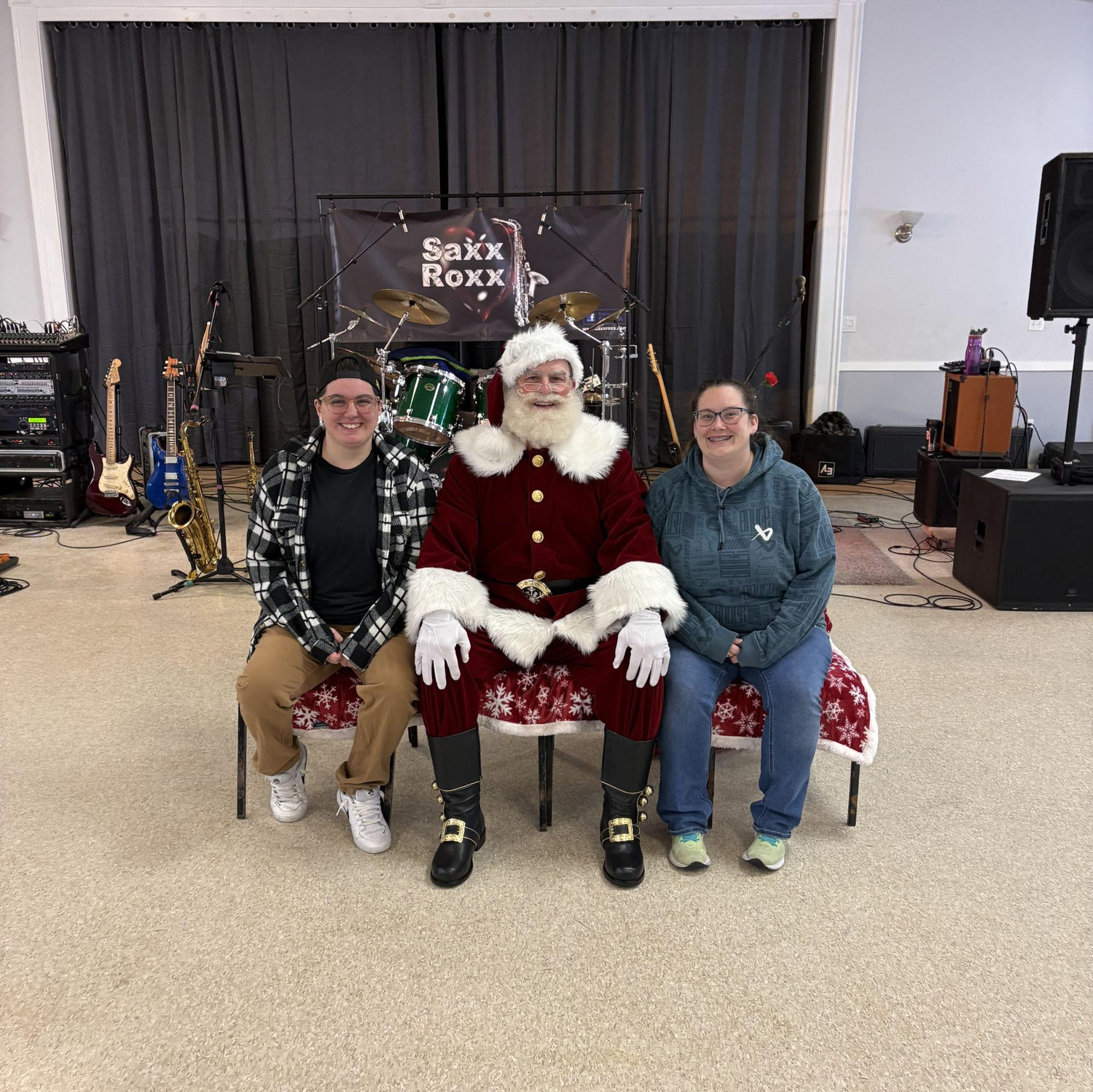 Our first picture with Santa