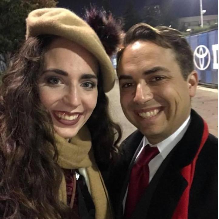 Dominic went to every competition he could to support Madison and her students!
