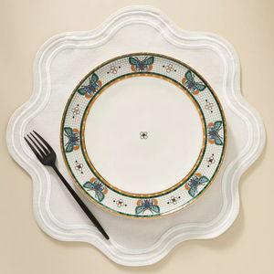Madeline Embroidered Round Placemat