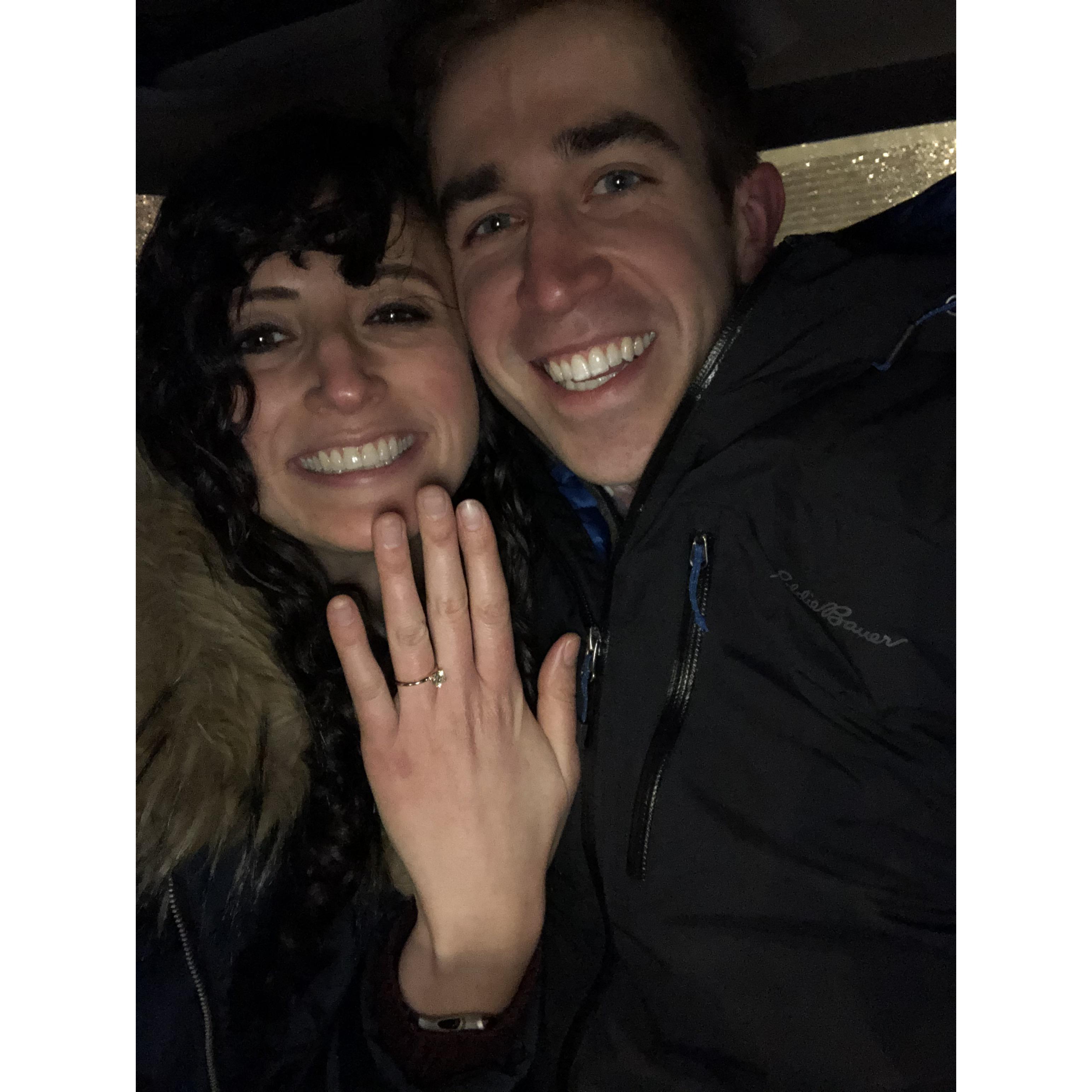 Snowstorm engagement!
