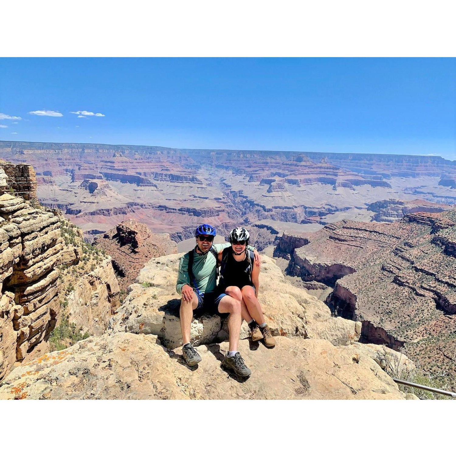 Biking along the rim of the Grand Canyon!