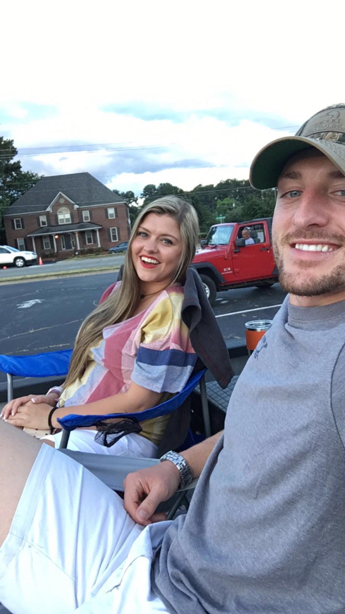 Waiting for the firework show in Goldsboro! 4th of July 2018