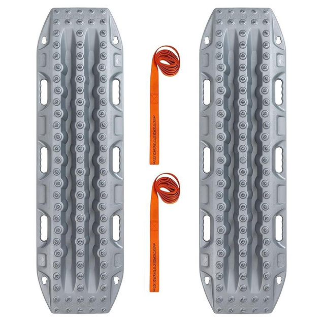 MAXTRAX | MKII Titanium Grey Recovery Boards Pair | Heavy Duty Off-Road Traction Tracks for Sand Mud Snow Overlanding (MTX02TG)