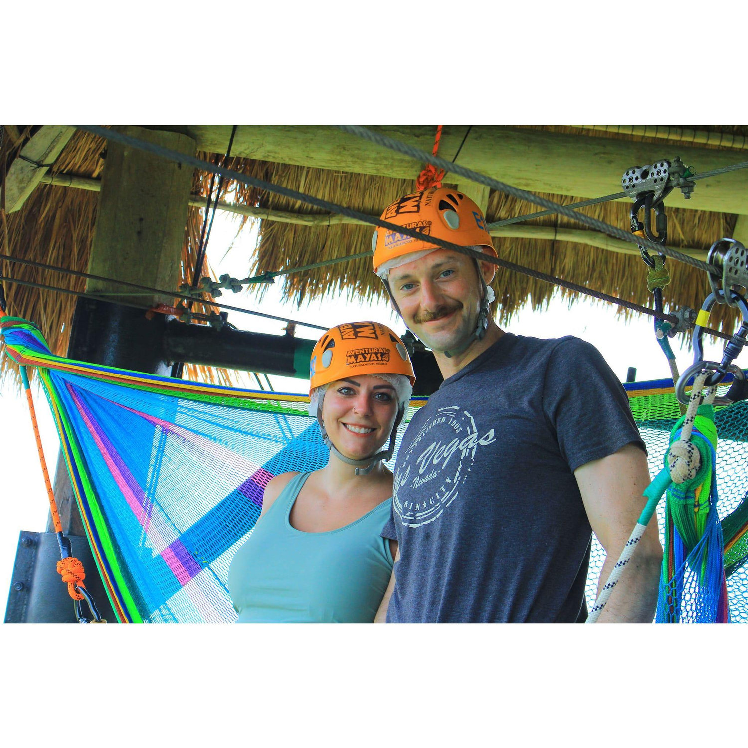 Ziplining in Cancun