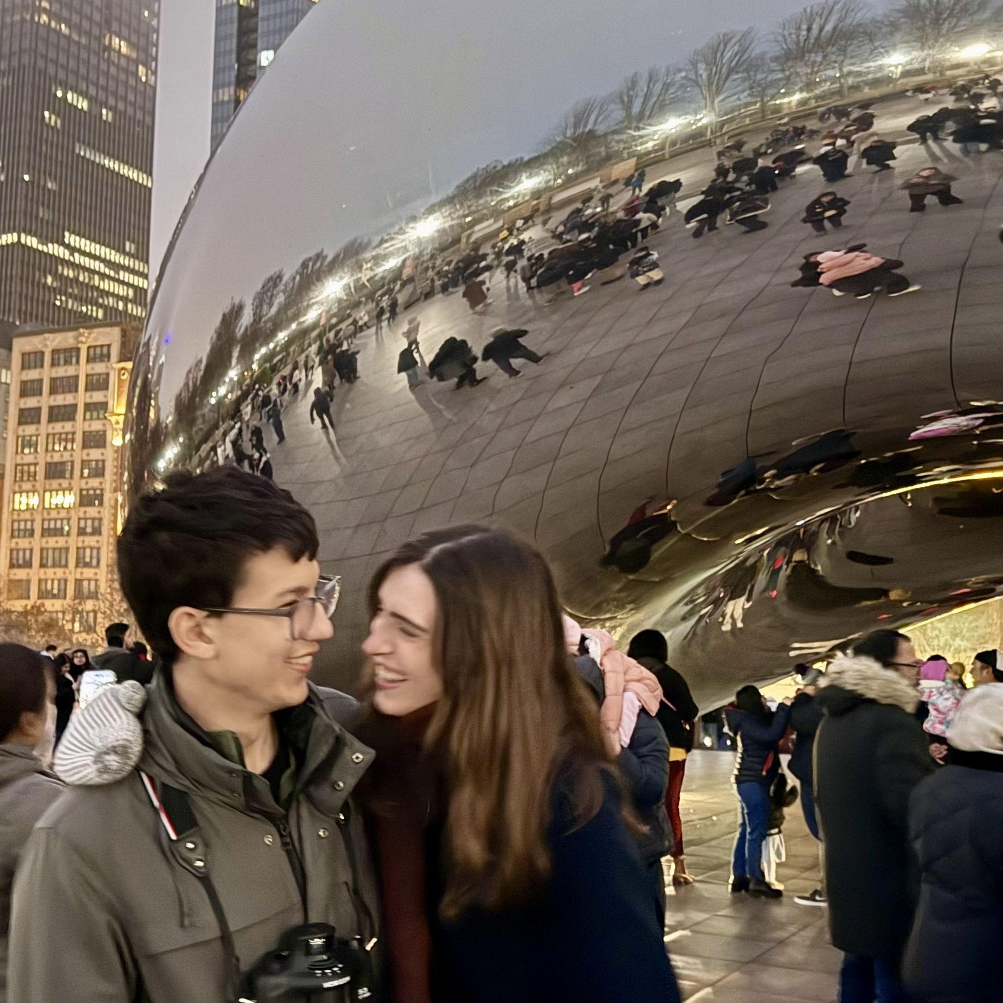 At the Bean in Chicago, December 2024