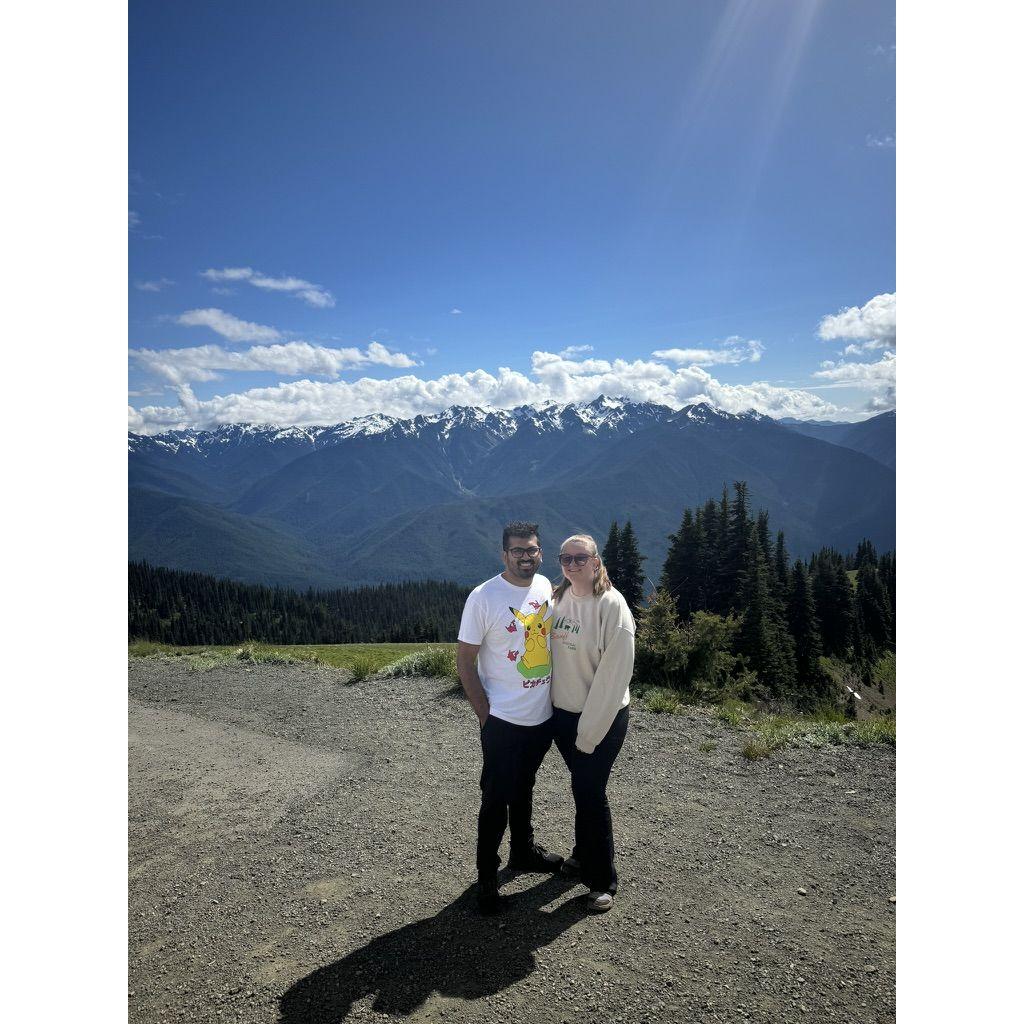 Climbed to the top of Hurricane Ridge in Washington! Paul was freaking out!