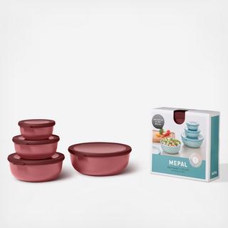 Cirqula Shallow 8-Piece Storage Bowl Set