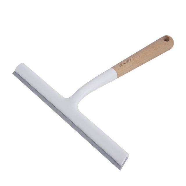 Kpoooku Multi-Purpose Squeegee for Glass Window Bathroom Shower Door Cleaning Tool with Non-Slip 10 Inch Silicone Wiper Blade