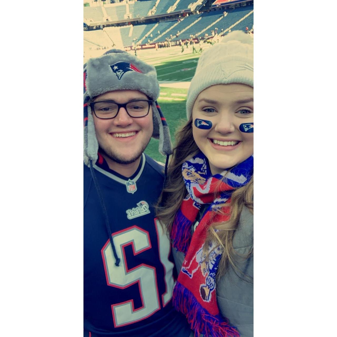 Our Boston trip to a Patriots game!