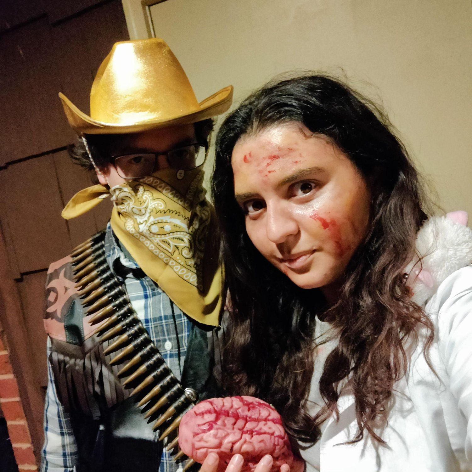 First Halloween together and already partners in crime.