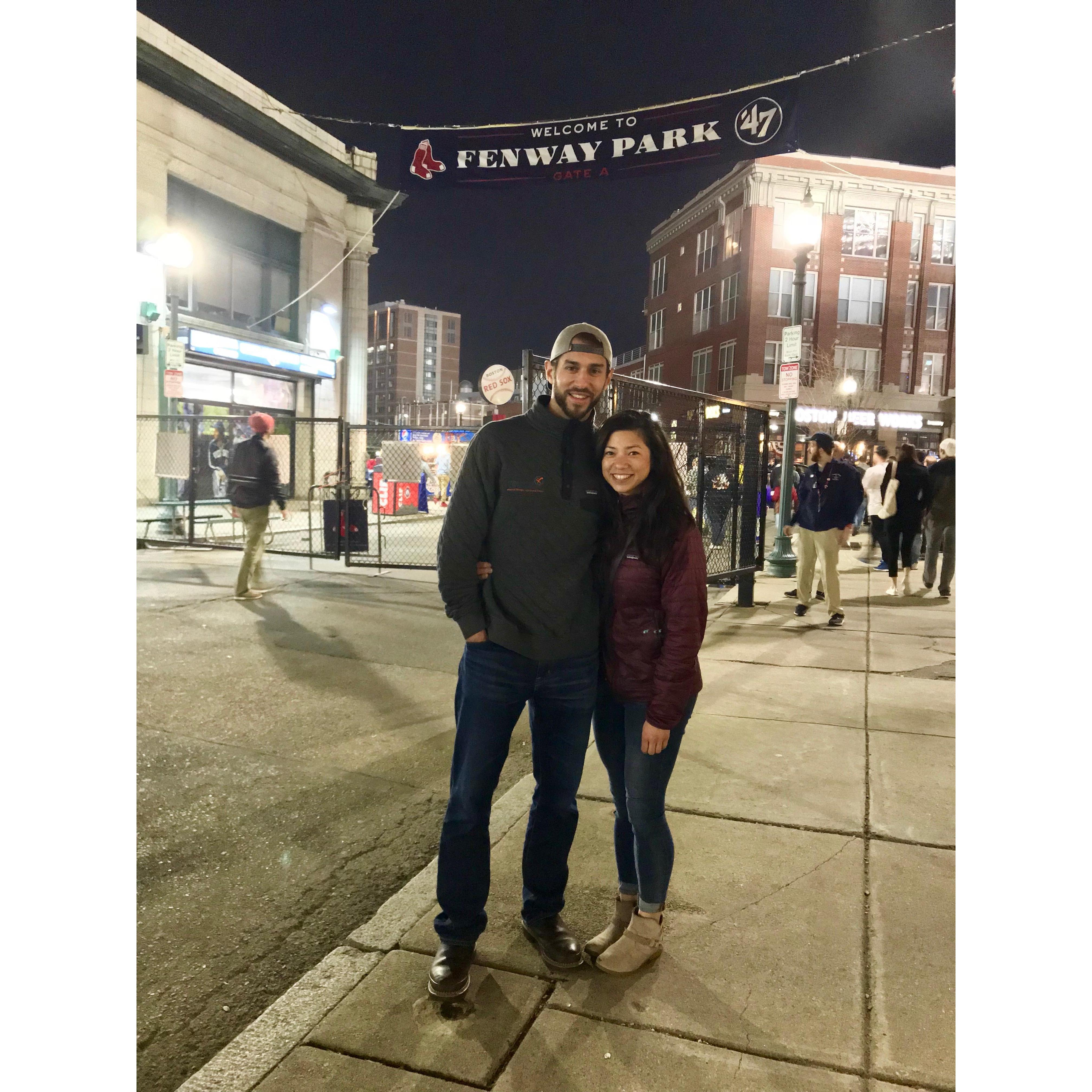 Making Geoff's baseball dreams come true.. Fenway Park