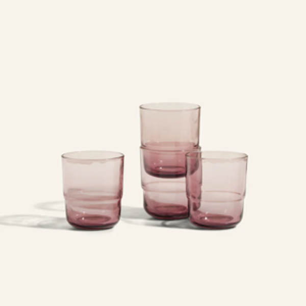 Short Night + Day Glasses (Rose) Set of 4