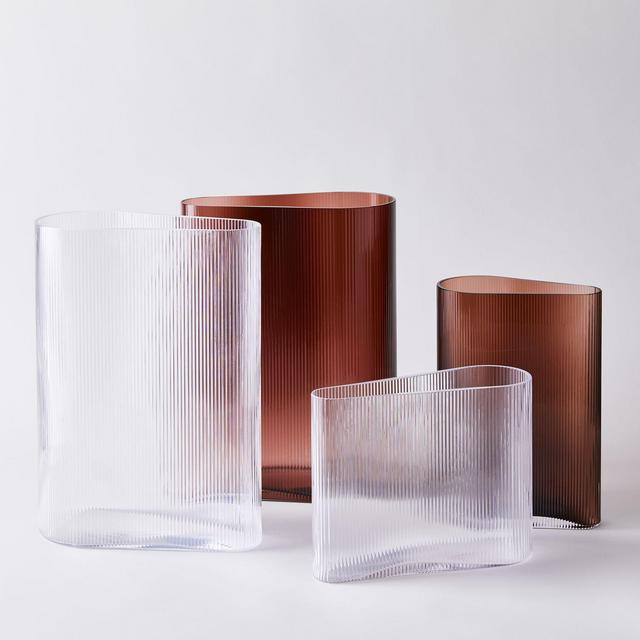 Crystal Ripple Vases
