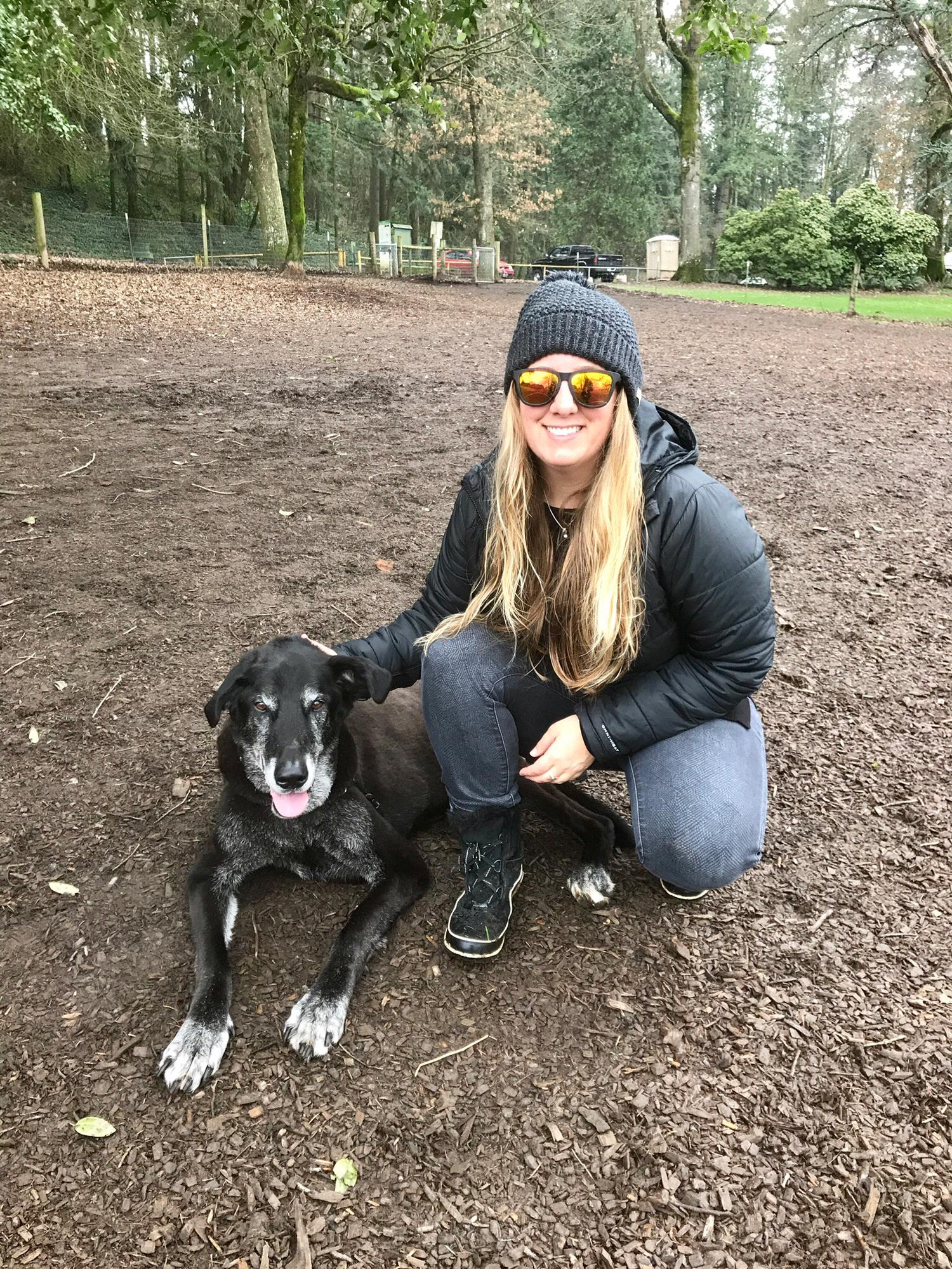 Quality time at Chimney Dog Park with Yogi - Portland, Oregon January 2018