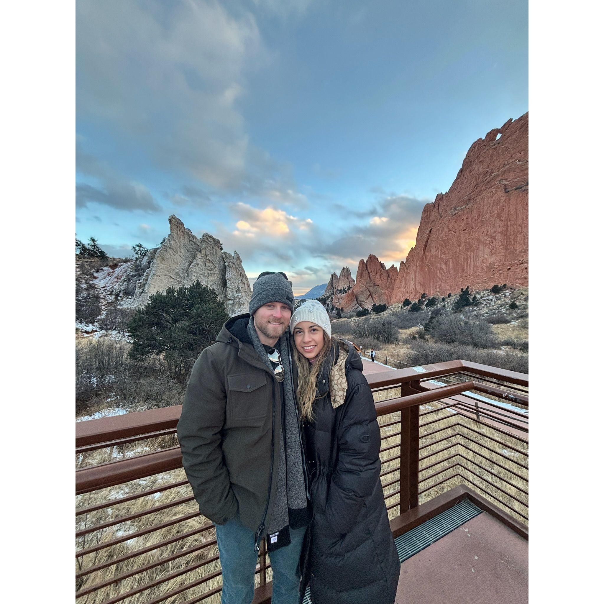 Lovebirds at Garden of the Gods