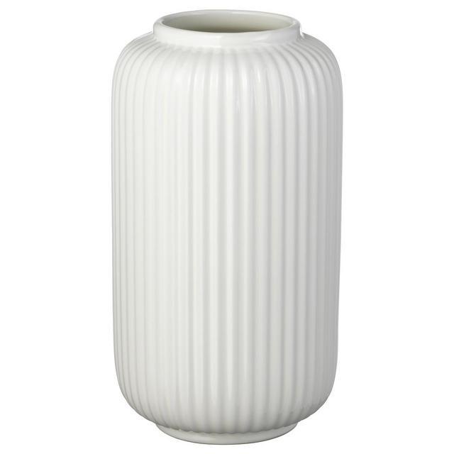 STILREN Vase, white, 8 ¾ "Show measurements specifications