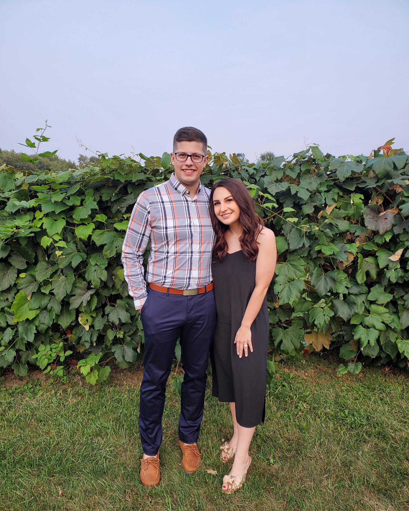 Winery wedding guests