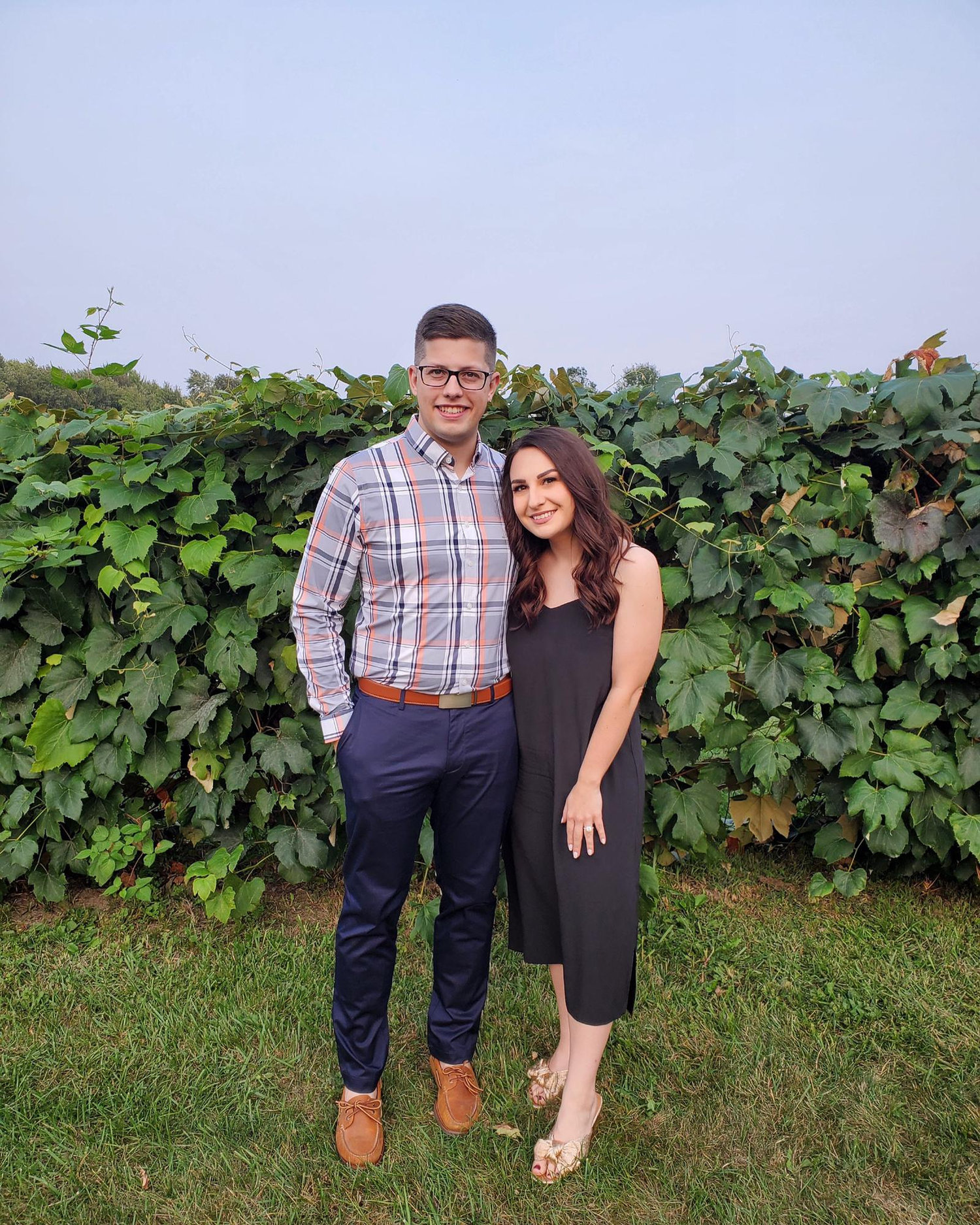 Winery wedding guests