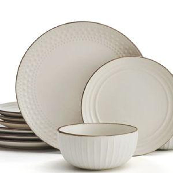 12-Piece Stoneware Dinnerware Set