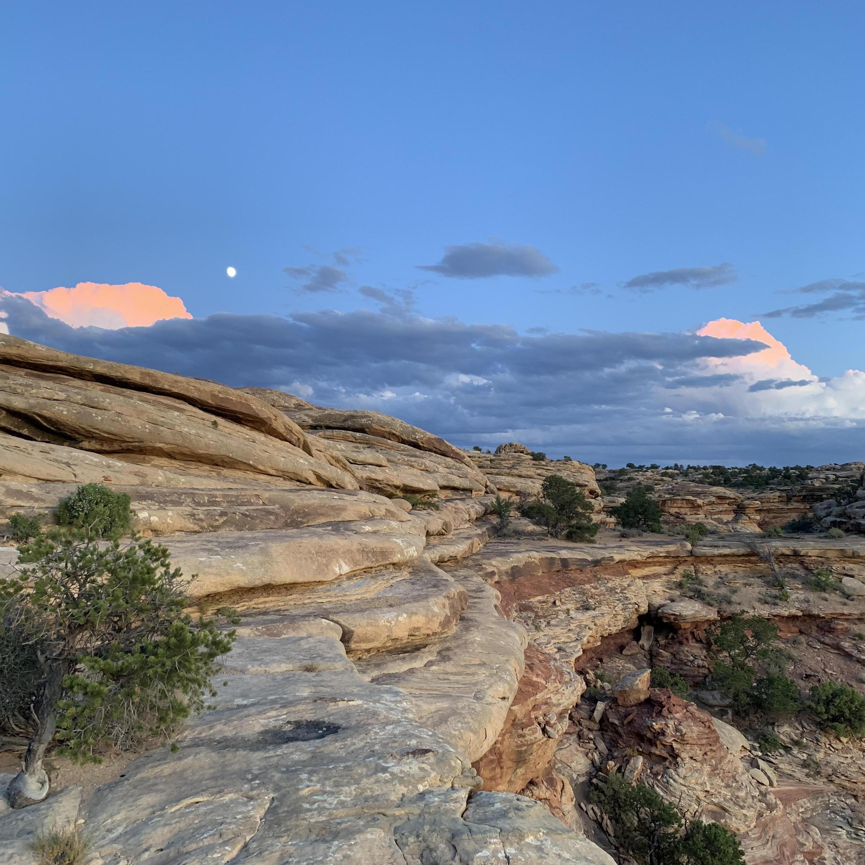 Slickrock sunset part 3: the regular night rises.