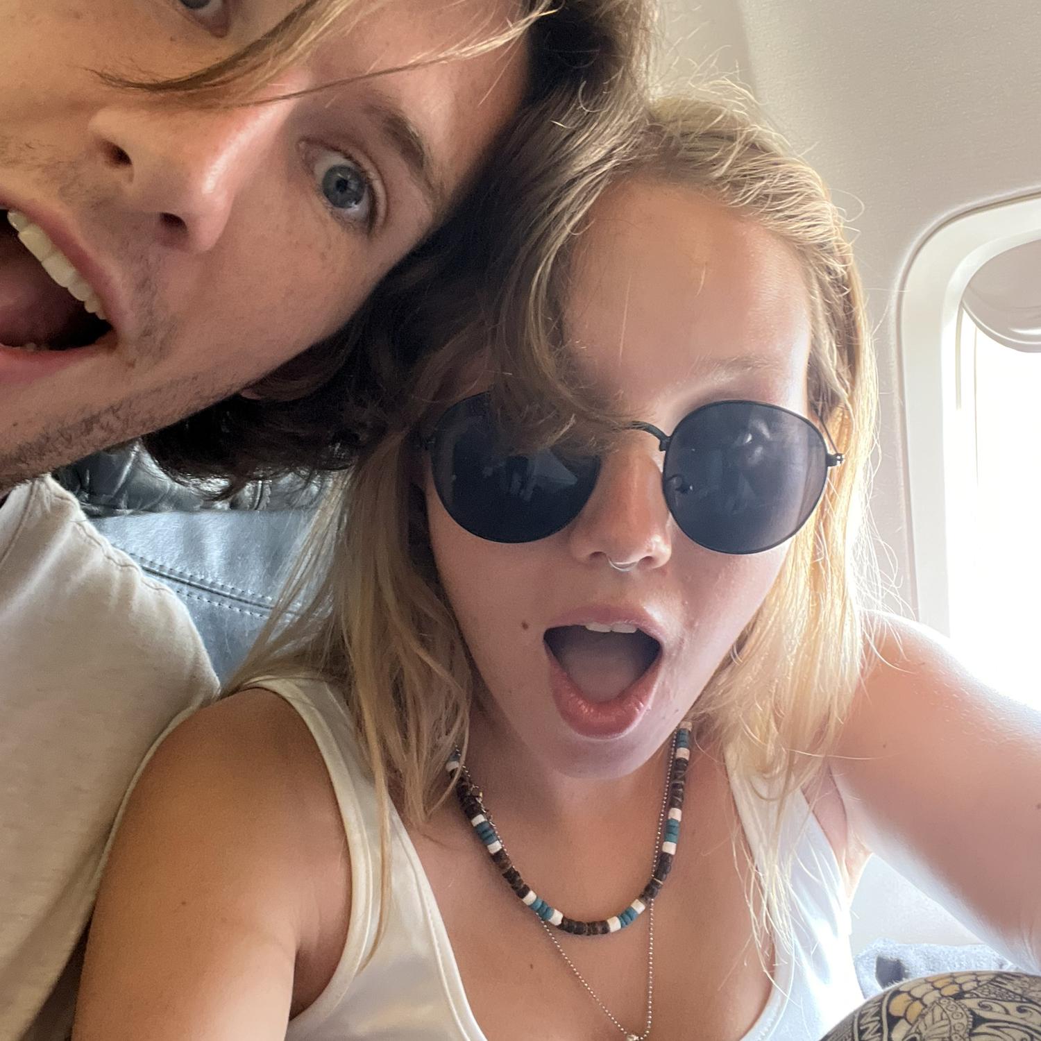 First flight + vacation together! ✈️ can you guess where we went??