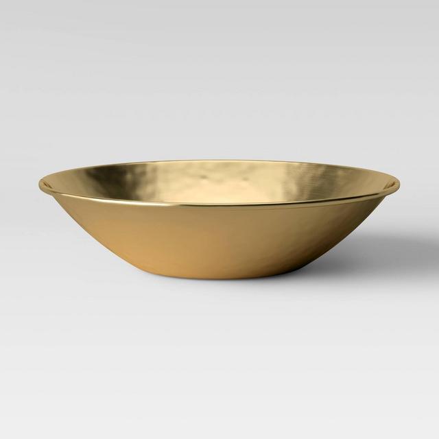 3" x 16" Metal Bowl Gold - Threshold™