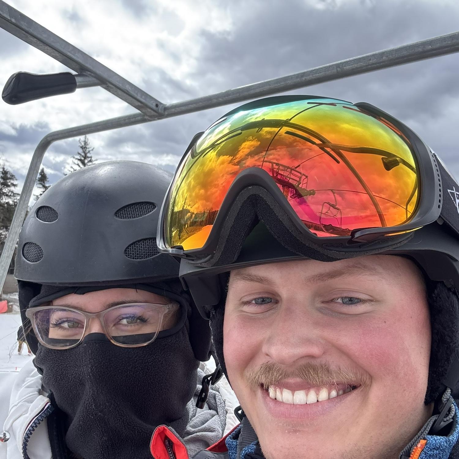 Kiana’s first time skiing!
