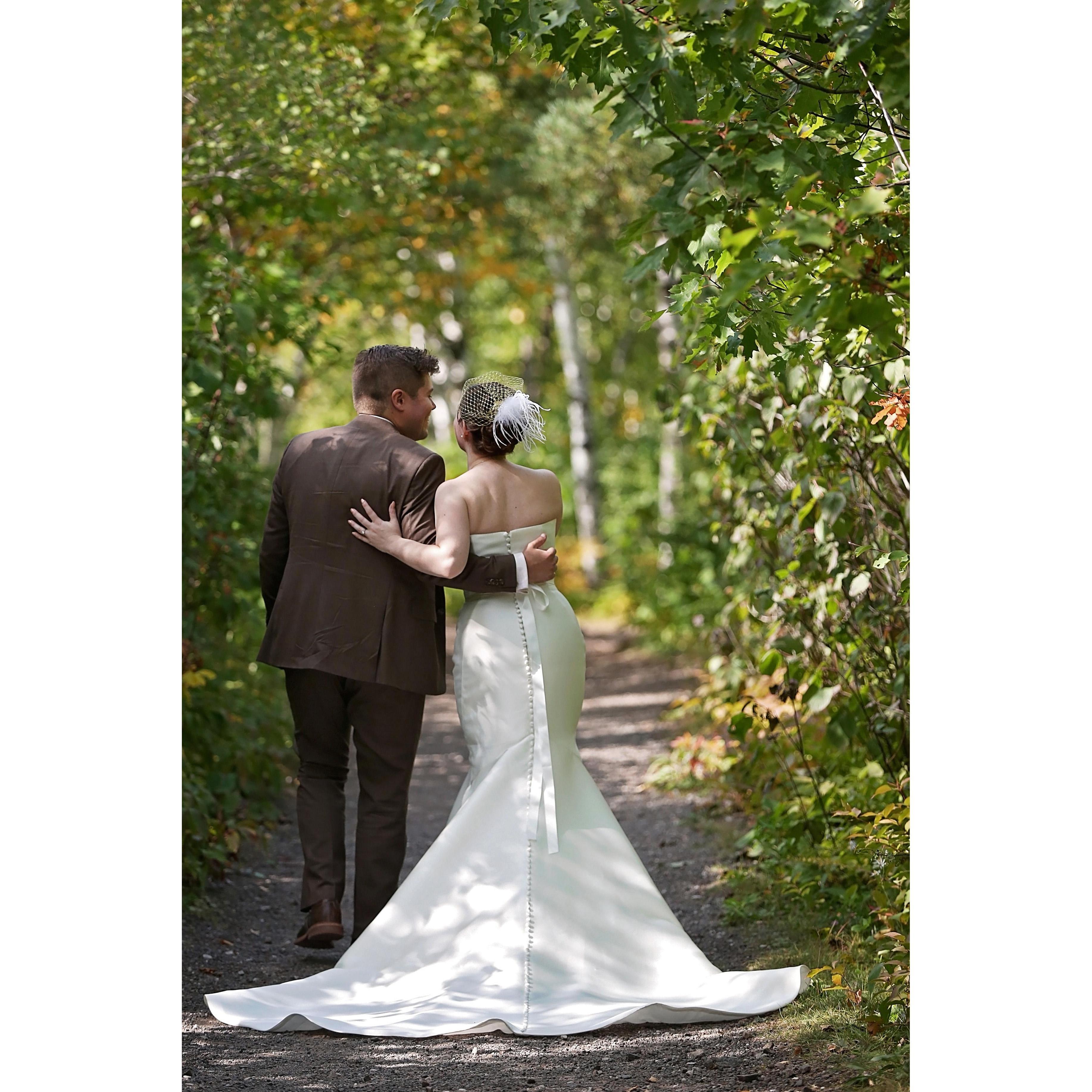 Couple's shoot at Enger Tower.
