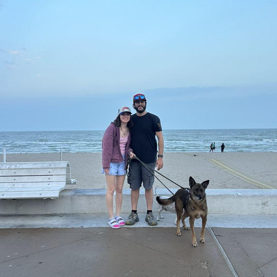 This was taken right after he proposed to me in Corpus.