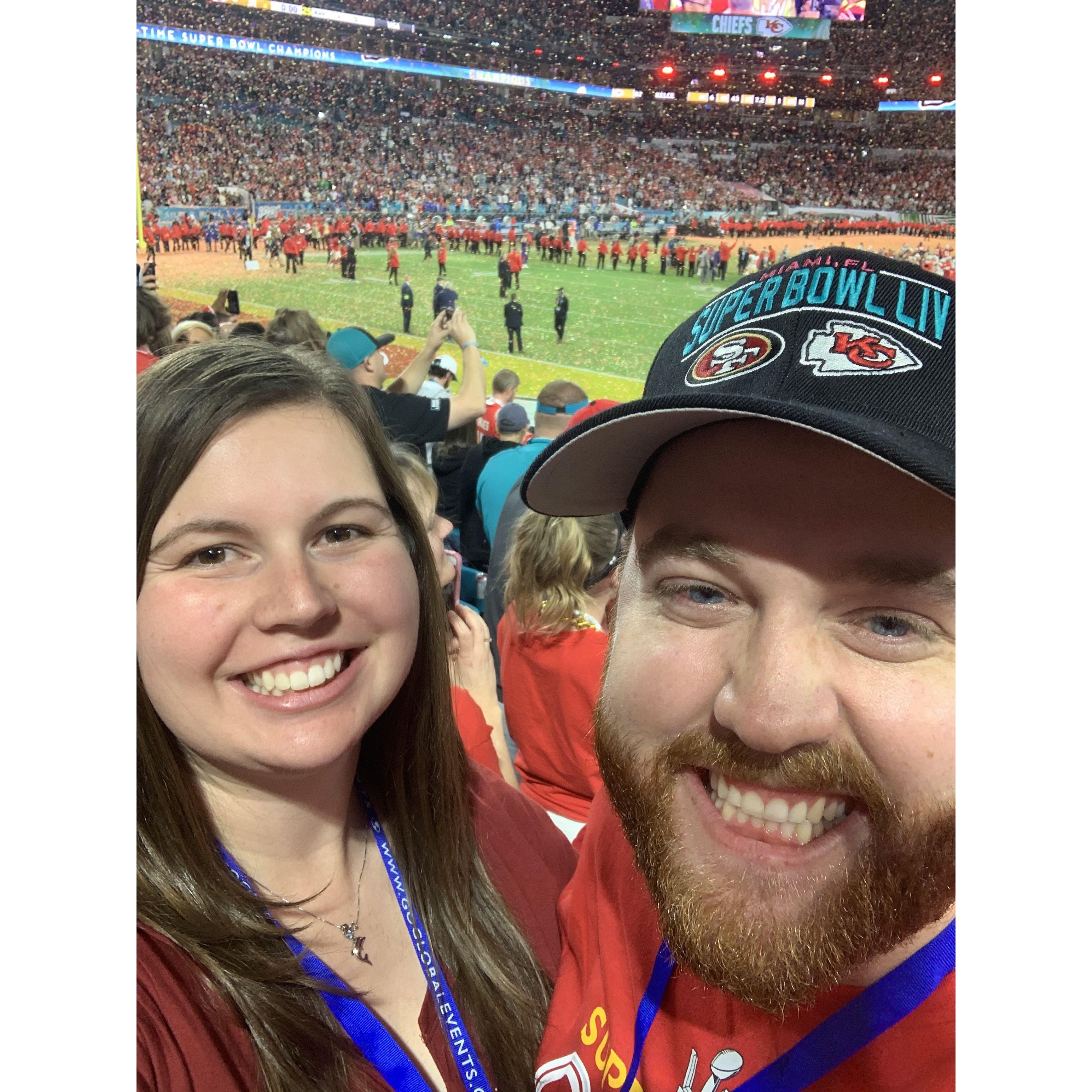 Ended up at the Superbowl in Miami!