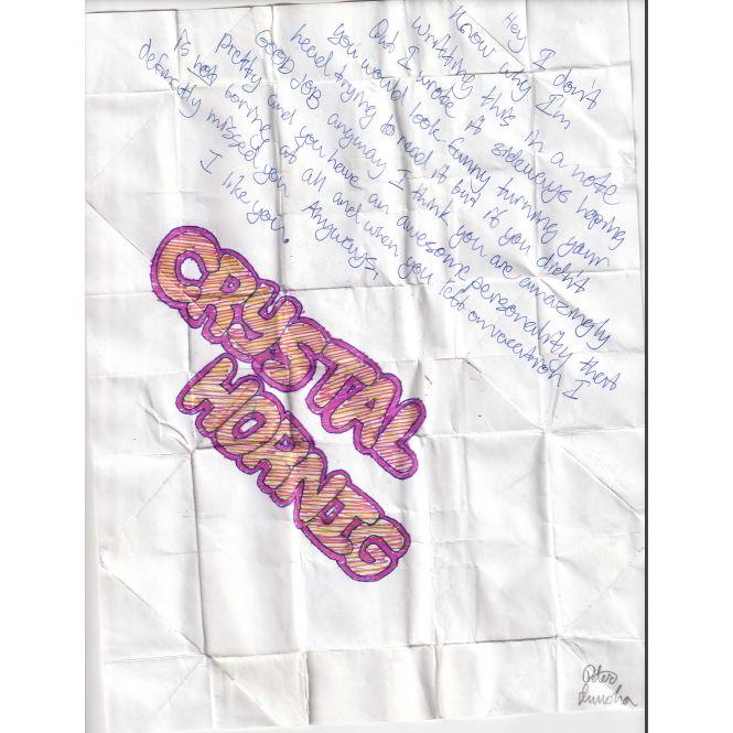 Chidi's note to Crystal in 8th grade