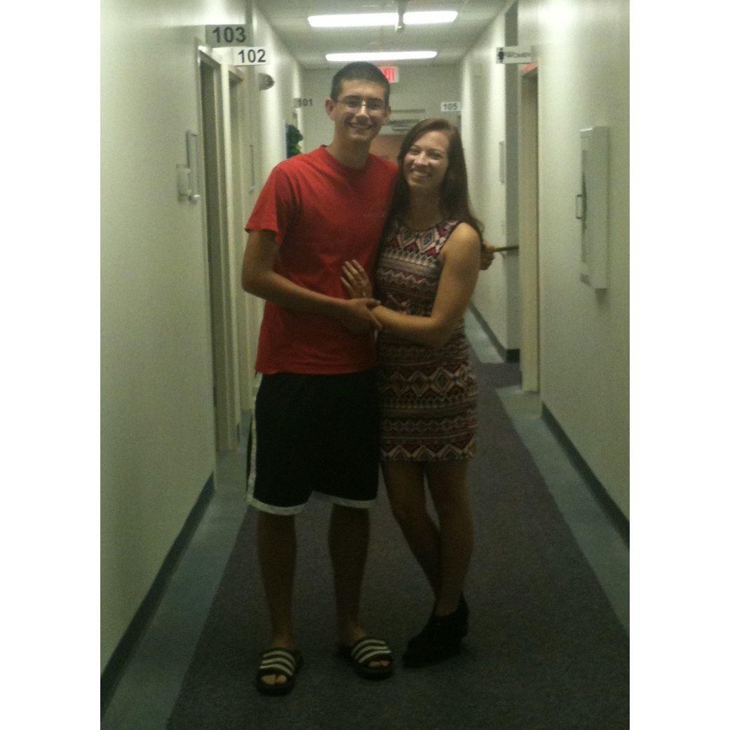 2014 - our very first picture together at Mt. Zion UMC