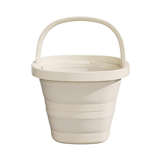 2.6 Gallon (10L) Collapsible Buckets,Large Capacity,Portable Foldable Water Pail for Outdoor Garden Cleaning, Car Washing, Camping, Fishing