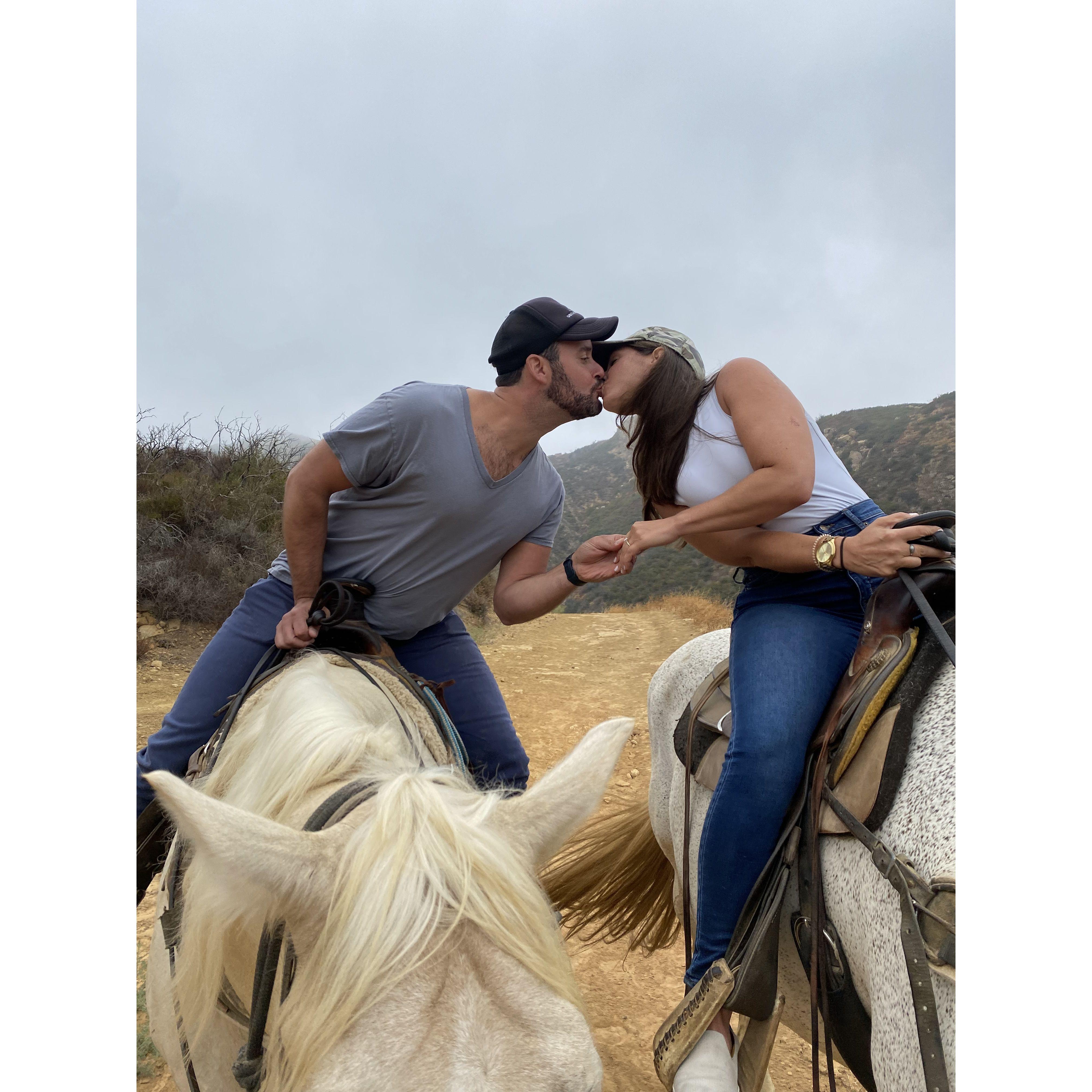 Horseback riding through the Santa Ynez Valley.