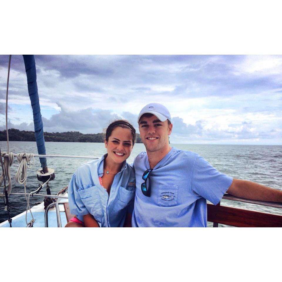 Coble visiting Becca on her study abroad in Costa Rica