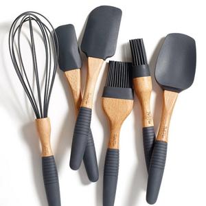 6 Pc. Baking Utensil Set – Beech Wood & Silicone