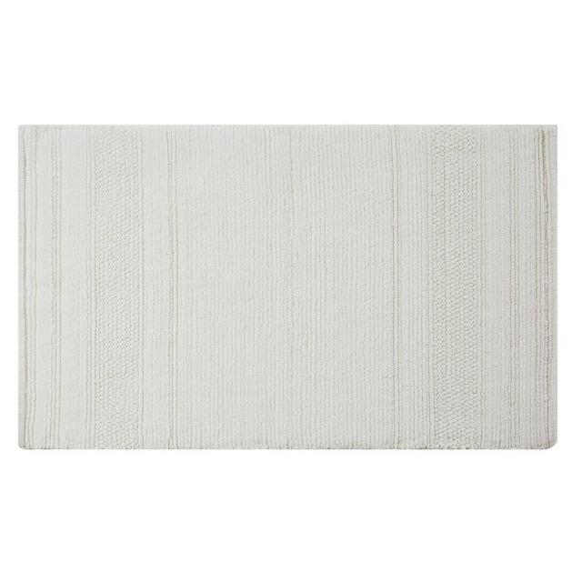 20"x32" Luxe Cotton Handcrafted Bath Rug Ivory - Charisma
